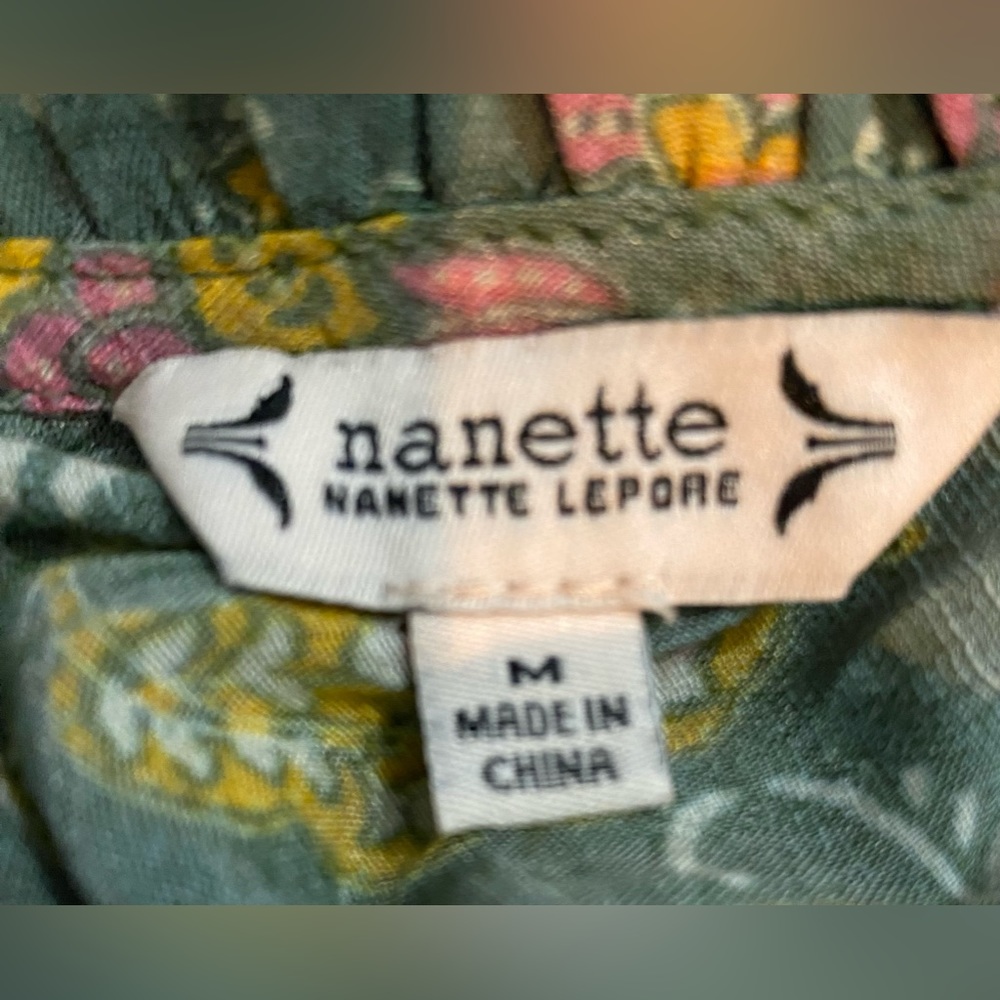 Nanette By Nanette Lepore Pleated Flutter Sleeve … - image 8